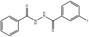 3-iodo-N'-(phenylcarbonyl)benzohydrazide Structure