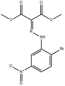 dimethyl 2-(2-(2-bromo-5-nitrophenyl)hydrazono)malonate 구조식 이미지