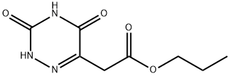 propyl (3,5-dioxo-2,3,4,5-tetrahydro-1,2,4-triazin-6-yl)acetate Structure