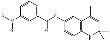 2,2,4-trimethyl-1,2-dihydroquinolin-6-yl 3-nitrobenzoate Structure