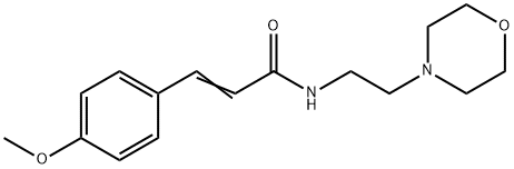 (2E)-3-(4-methoxyphenyl)-N-[2-(morpholin-4-yl)ethyl]prop-2-enamide Structure
