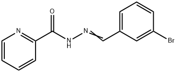 N'-(3-bromobenzylidene)-2-pyridinecarbohydrazide 구조식 이미지