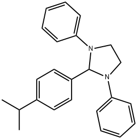 1,3-diphenyl-2-[4-(propan-2-yl)phenyl]imidazolidine 구조식 이미지