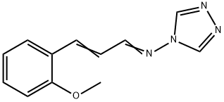 N-[(1E,2E)-3-(2-methoxyphenyl)prop-2-en-1-ylidene]-4H-1,2,4-triazol-4-amine 구조식 이미지