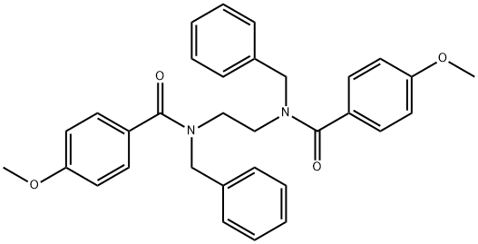 N,N'-1,2-ethanediylbis(N-benzyl-4-methoxybenzamide) 구조식 이미지