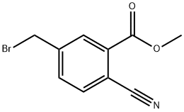 Methyl 5-(bromomethyl)-2-cyanobenzoate 구조식 이미지