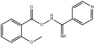 N'-((2-methoxybenzoyl)oxy)isonicotinimidamide Structure