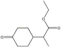 Ethyl 2-(4-Oxocyclohexyl)propanoate 구조식 이미지