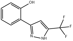 2-(3-(trifluoromethyl)-1H-pyrazol-5-yl)phenol Structure