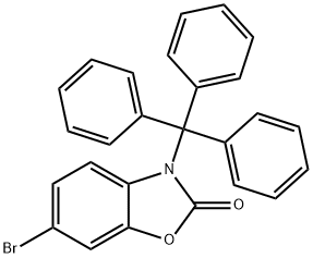 6-bromo-3-tritylbenzo[d]oxazol-2(3H)-one 구조식 이미지