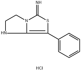 6,7-DIHYDRO-3-IMINO-1-PHENYL-3H,5H-IMIDAZO(1,2-C)THIAZOLE HYDROCHLORIDE Structure