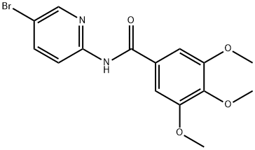 N-(5-bromopyridin-2-yl)-3,4,5-trimethoxybenzamide 구조식 이미지