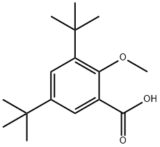 3,5-di-t-butyl-2-methoxybenzoic acid Structure