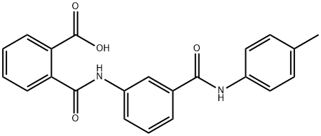 2-((3-(p-tolylcarbamoyl)phenyl)carbamoyl)benzoic acid Structure