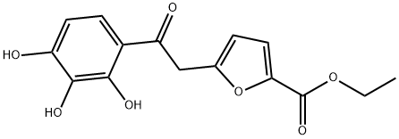 ethyl 5-(2-oxo-2-(2,3,4-trihydroxyphenyl)ethyl)furan-2-carboxylate Structure