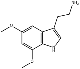 2-(5,7-dimethoxy-indol-3-yl)-ethylamine 구조식 이미지