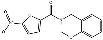 N-(2-methoxybenzyl)-5-nitrofuran-2-carboxamide 구조식 이미지