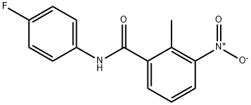 N-(4-fluorophenyl)-2-methyl-3-nitrobenzamide Structure