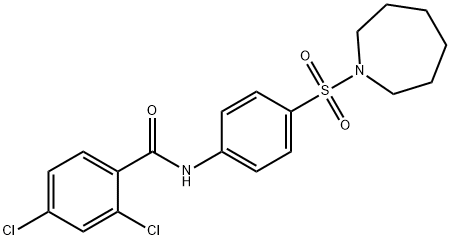 N-[4-(azepan-1-ylsulfonyl)phenyl]-2,4-dichlorobenzamide Structure