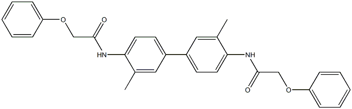 N,N'-(3,3'-dimethyl-4,4'-biphenyldiyl)bis(2-phenoxyacetamide) Structure