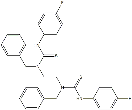 1,1'-ethane-1,2-diylbis[1-benzyl-3-(4-fluorophenyl)(thiourea)] 구조식 이미지