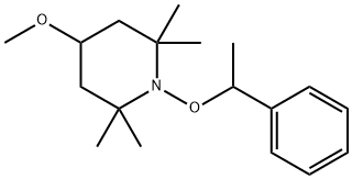 4-methoxy-2,2,6,6-tetramethyl-1-(1-phenylethoxy)piperidine Structure