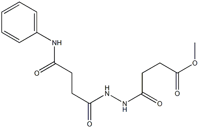 methyl 4-oxo-4-{2-[4-oxo-4-(phenylamino)butanoyl]hydrazinyl}butanoate 구조식 이미지