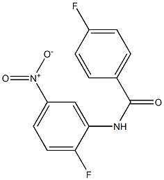 4-fluoro-N-(2-fluoro-5-nitrophenyl)benzamide Structure
