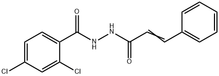 2,4-dichloro-N'-cinnamoylbenzohydrazide 구조식 이미지