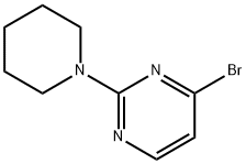 4-bromo-2-(1-piperidinyl)Pyrimidine 구조식 이미지