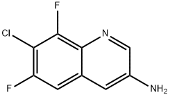 7-Chloro-6,8-difluoroquinolin-3-amine 구조식 이미지