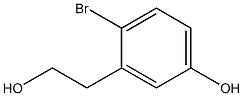2-bromo-5-hydroxybenzeneethanol 구조식 이미지