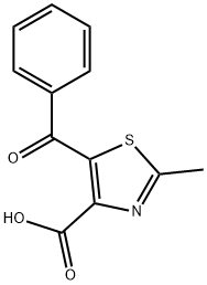 5-benzoyl-2-methyl-4-Thiazolecarboxylic acid Structure