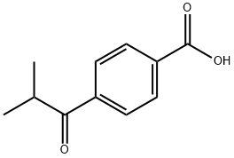 4-(2-methyl-1-oxopropyl)Benzoic acid 구조식 이미지