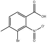 3-Bromo-4-methyl-2-nitro-benzoic acid 구조식 이미지