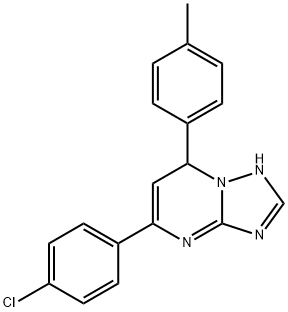 5-(4-chlorophenyl)-7-(4-methylphenyl)-4,7-dihydro[1,2,4]triazolo[1,5-a]pyrimidine Structure