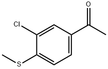 1-(3-Chloro-4-(methylthio)phenyl)ethanone 구조식 이미지