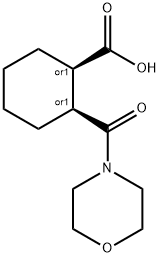(1R,2S)-2-(morpholine-4-carbonyl)cyclohexanecarboxylic acid Structure