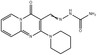 (2E)-2-{[4-oxo-2-(piperidin-1-yl)-4H-pyrido[1,2-a]pyrimidin-3-yl]methylidene}hydrazinecarboxamide Structure