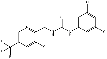 1-((3-Chloro-5-(trifluoromethyl)pyridin-2-yl)methyl)-3-(3,5-dichlorophenyl)thiourea Structure