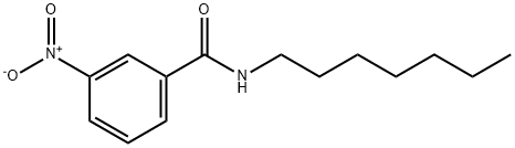 N-heptyl-3-nitrobenzamide 구조식 이미지