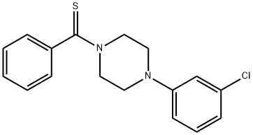 [4-(3-chlorophenyl)piperazin-1-yl](phenyl)methanethione 구조식 이미지