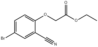 ethyl 4-bromo-2-cyanophenoxyacetate 구조식 이미지