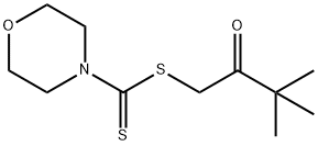 3,3-dimethyl-2-oxobutyl morpholine-4-carbodithioate Structure