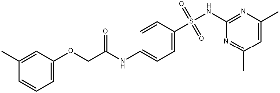 N-{4-[(4,6-dimethylpyrimidin-2-yl)sulfamoyl]phenyl}-2-(3-methylphenoxy)acetamide Structure