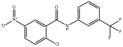 2-chloro-5-nitro-N-[3-(trifluoromethyl)phenyl]benzamide Structure