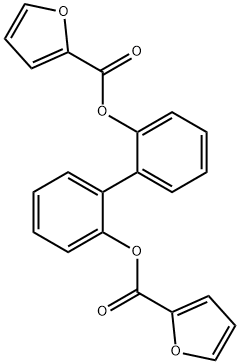 [1,1'-biphenyl]-2,2'-diyl bis(furan-2-carboxylate) Structure