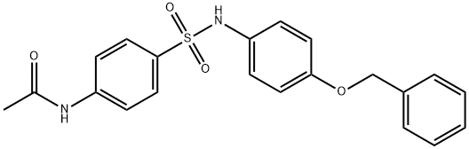 N-(4-{[4-(benzyloxy)phenyl]sulfamoyl}phenyl)acetamide 구조식 이미지