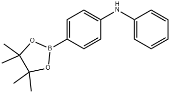 N-phenyl-4-(4,4,5,5-tetramethyl-1,3,2-dioxaborolan-2-yl)aniline 구조식 이미지