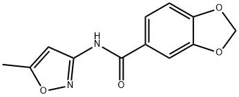 Benzo[1,3]dioxole-5-carboxylic acid (5-methyl-isoxazol-3-yl)-amide Structure